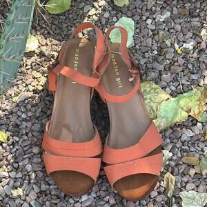 Steve Madden Darce Wedge Heel Platform Sandals Size 10
